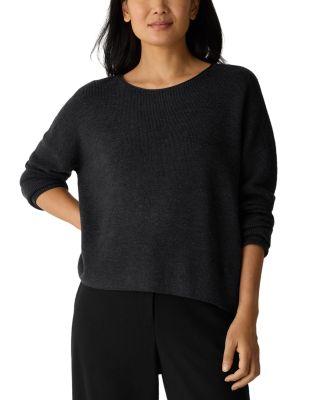 Crewneck Wool Sweater by EILEEN FISHER