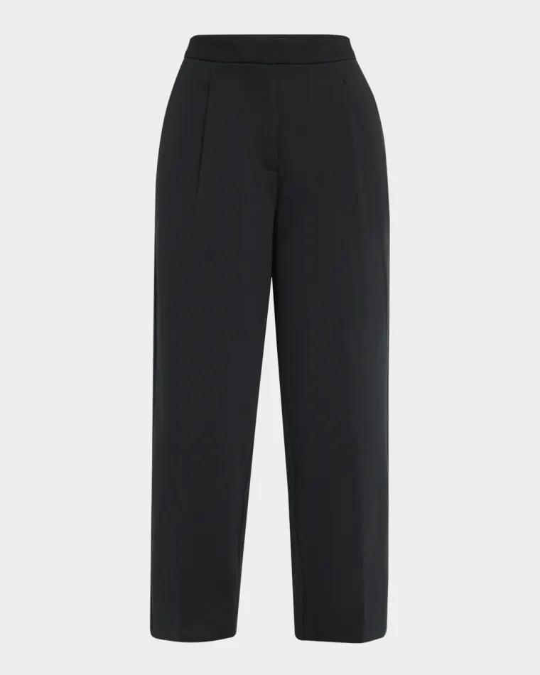 Cropped Lightweight Ponte Lantern Pants by EILEEN FISHER