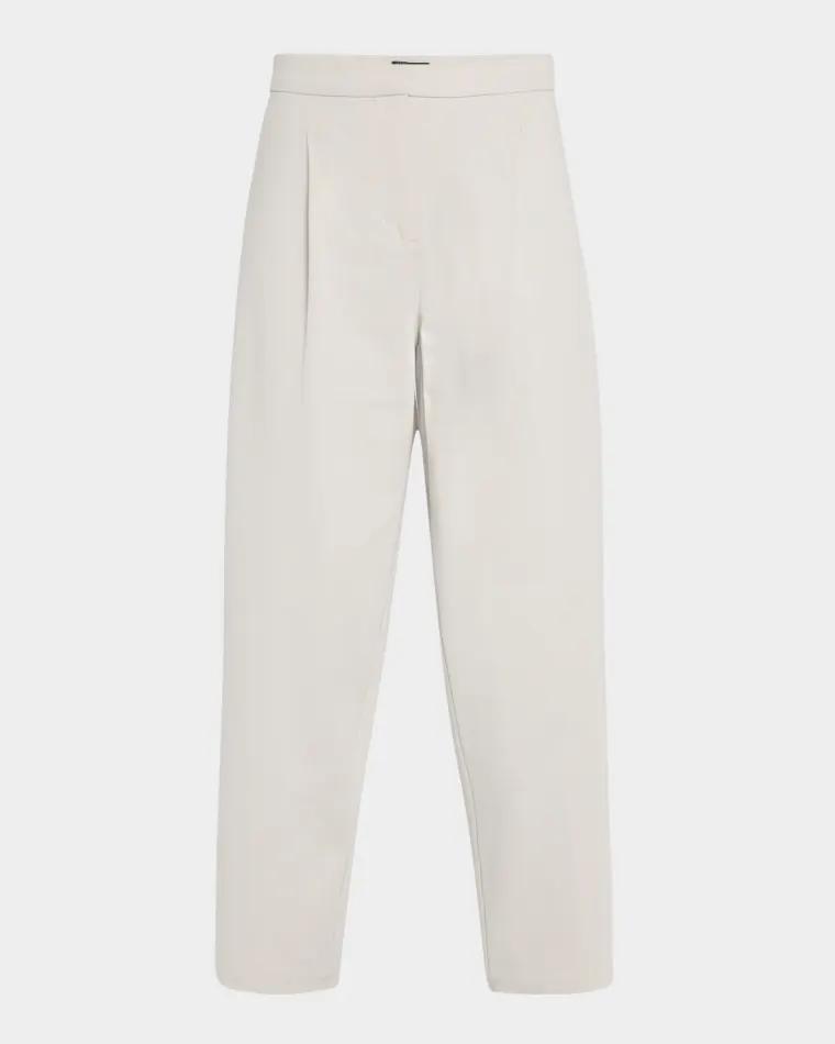 Cropped Lightweight Ponte Lantern Pants by EILEEN FISHER