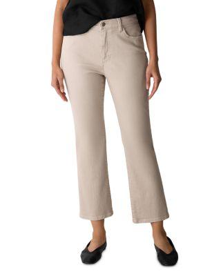 High Rise Ankle Kick Flare Jeans in Wheat by EILEEN FISHER