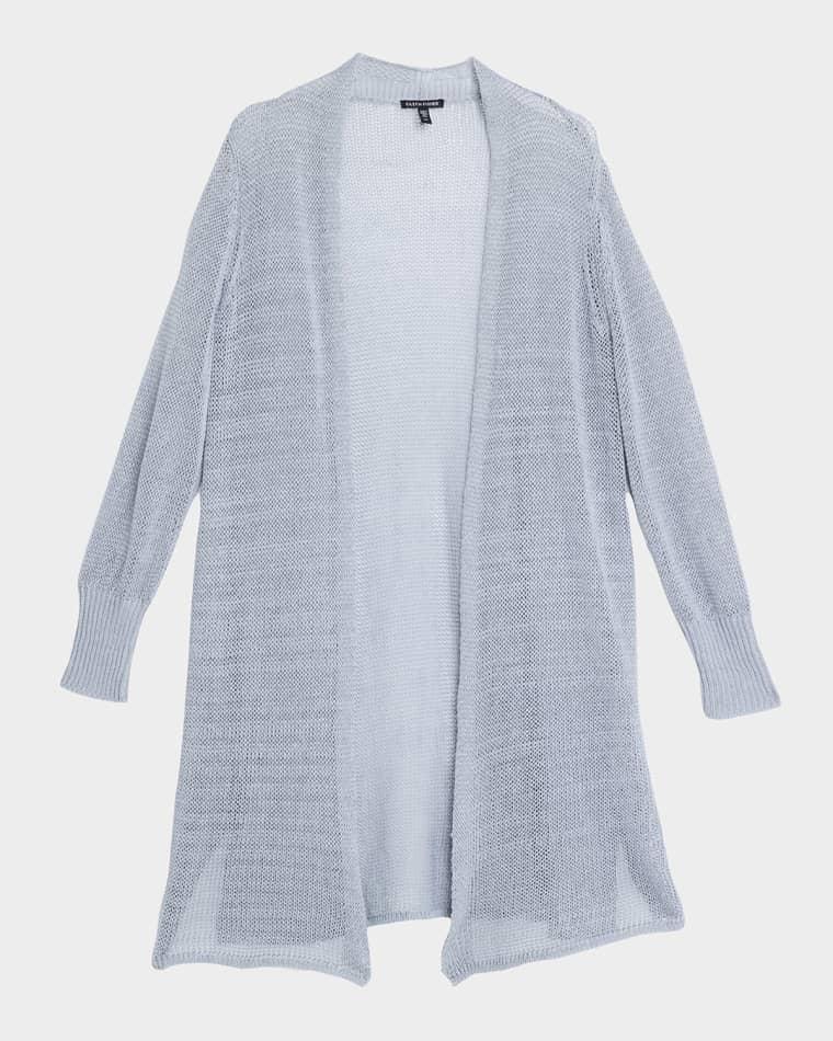 Knit Open-Front Long Cardigan by EILEEN FISHER