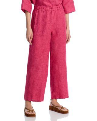 Linen Wide Ankle Pants by EILEEN FISHER