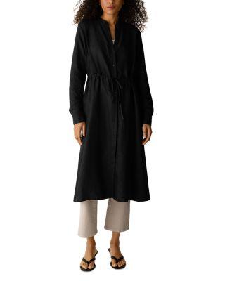 Mandarin Collar Shirt Dress by EILEEN FISHER