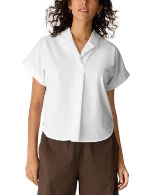 Notched Collar Top by EILEEN FISHER