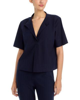 Open Collar Top by EILEEN FISHER