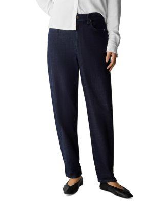 Stretch Denim Ankle Lantern Pants by EILEEN FISHER PETITES