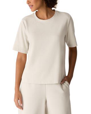 Pont&eacute; Crewneck Relaxed Tee by EILEEN FISHER