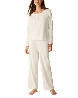 Ribbed Henley Ankle Sleep Set by EILEEN FISHER Ribbed Henley Ankle Sleep Set by EILEEN FISHER