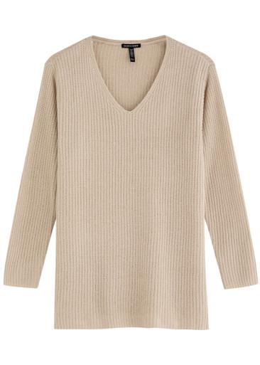 Ribbed cotton jumper by EILEEN FISHER