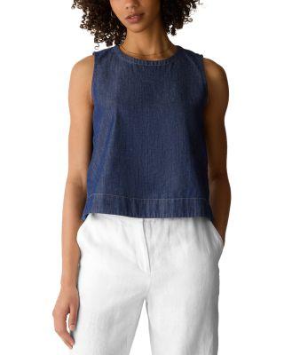 Round Neck Sleeveless Top by EILEEN FISHER