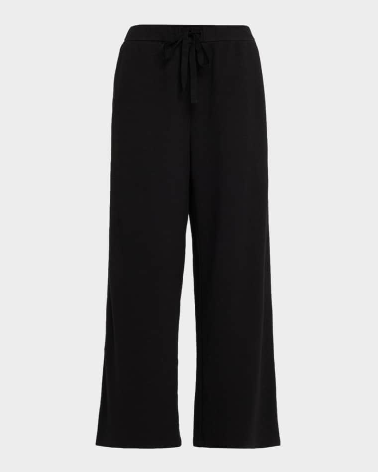 Straight-Leg Waffle Double Knit Pants by EILEEN FISHER