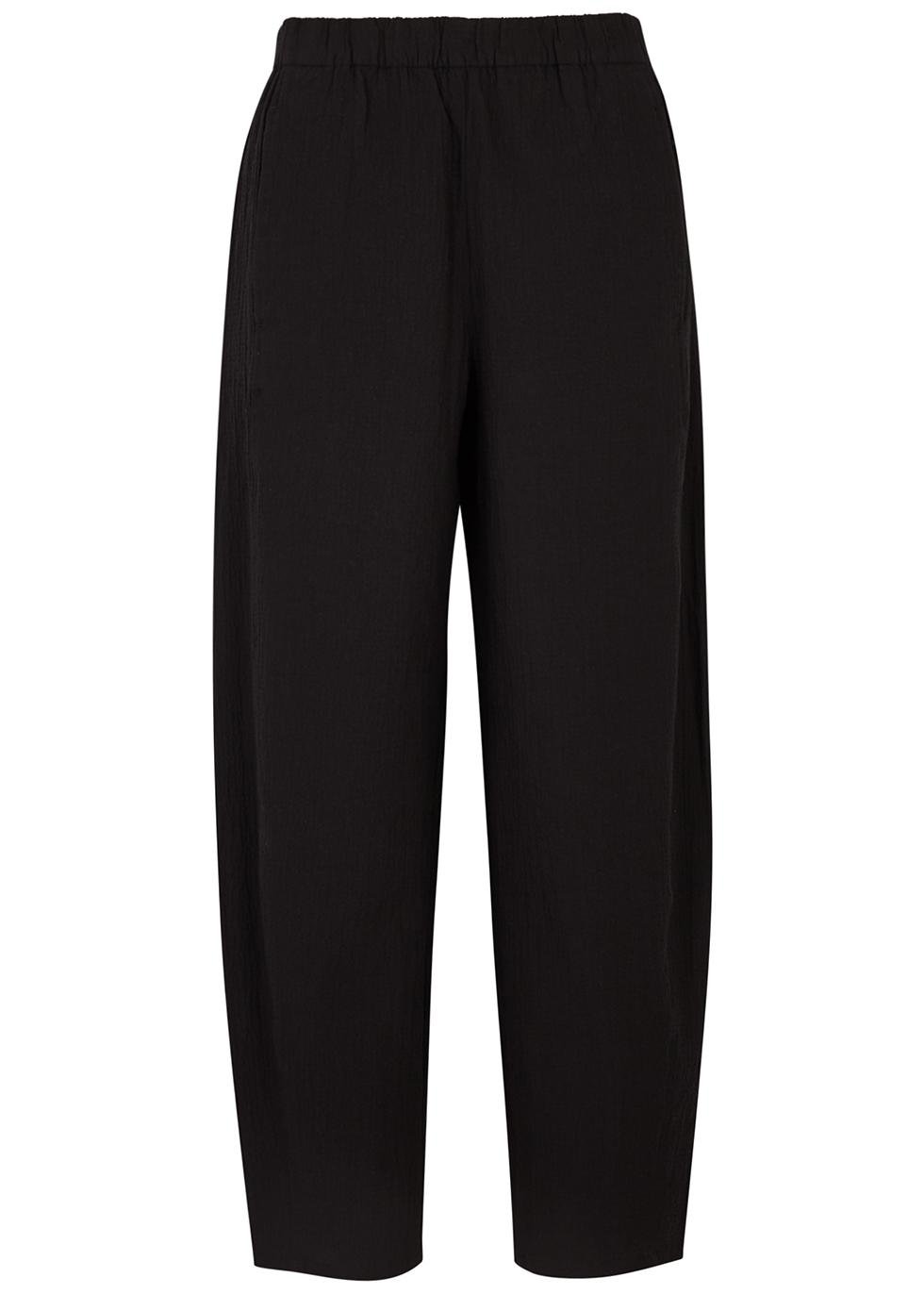 Tapered stretch-cotton trousers by EILEEN FISHER