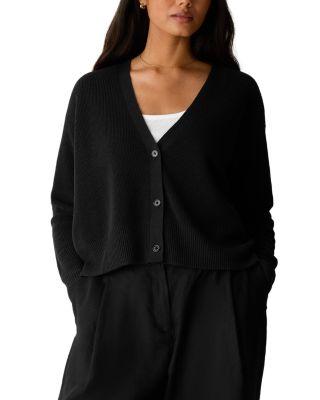 V Neck Cardigan Sweater by EILEEN FISHER