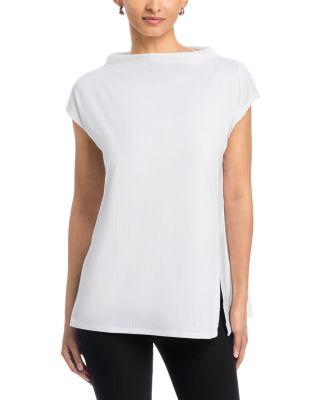Wide Funnel Neck Tunic by EILEEN FISHER