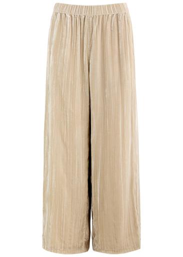 Wide-leg velvet trousers by EILEEN FISHER