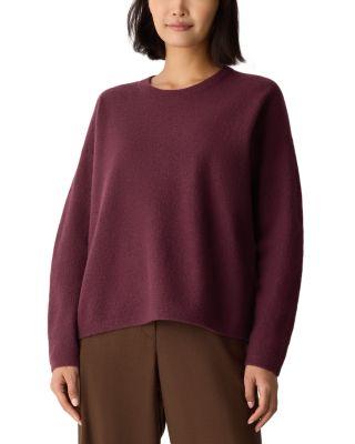 Wool Crewneck Sweater by EILEEN FISHER