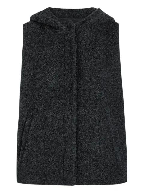 hoodied gilet by EILEEN FISHER