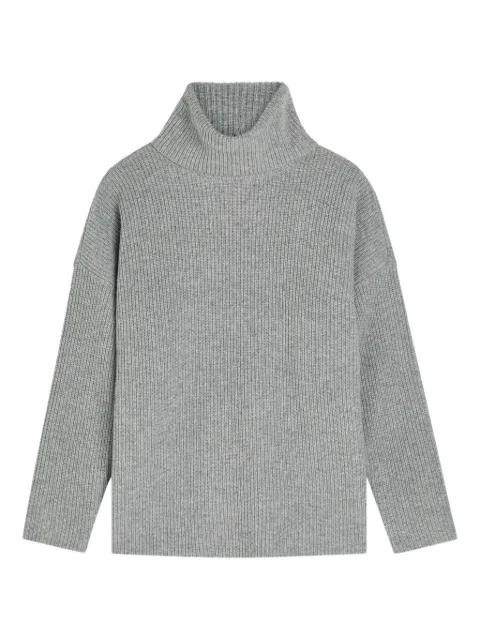 roll neck ribbed sweater by EILEEN FISHER