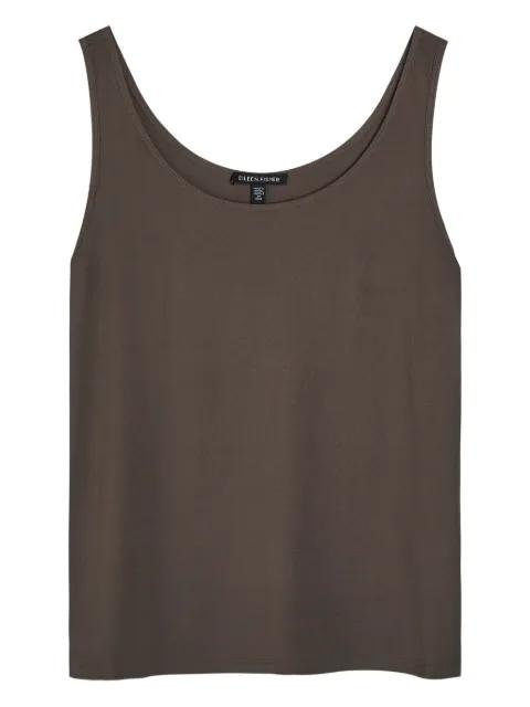round neck vest top by EILEEN FISHER