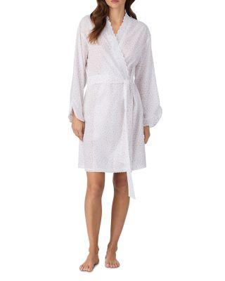 Lawn Short Wrap Robe - Exclusive by EILEEN WEST