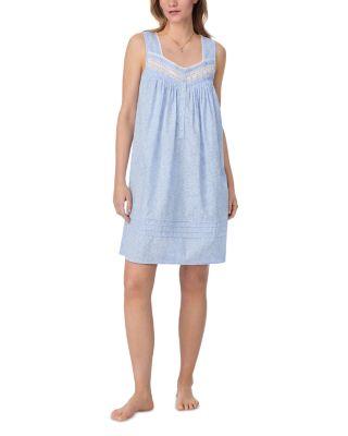 Sleeveless Floral Short Chemise by EILEEN WEST