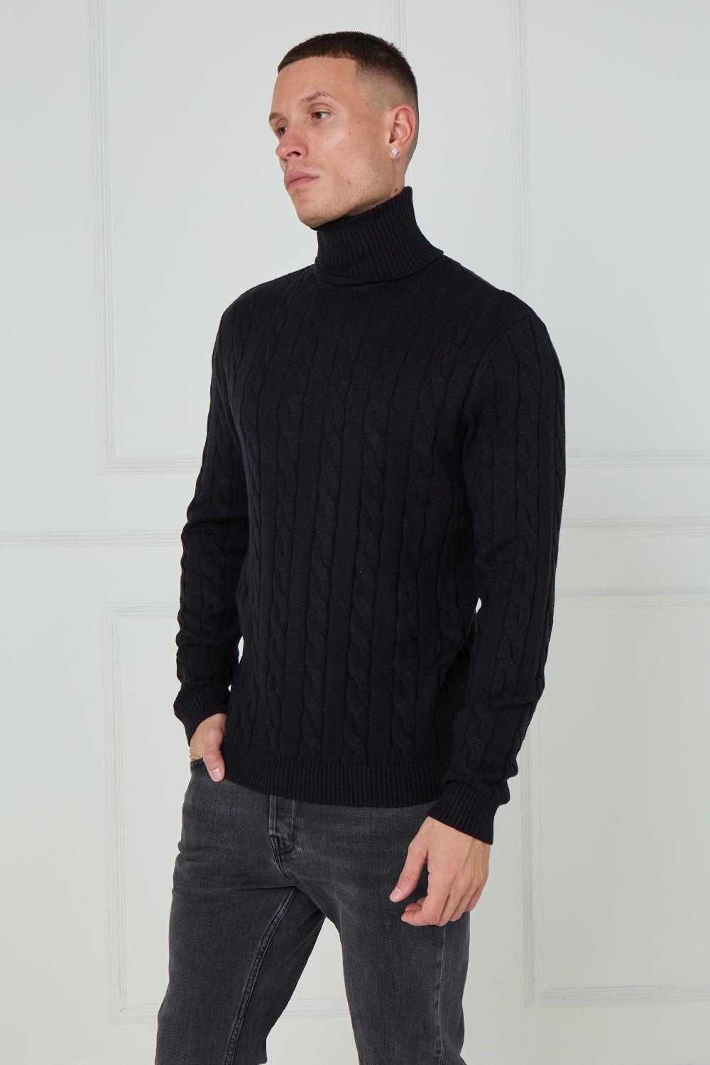 Cable Knit Turtleneck Jumper by ELAINA FASHION