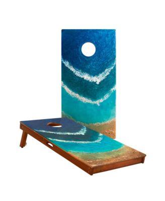 2ft x 4ft The Beach Epoxy Resin Cornhole Boards by ELAKAI