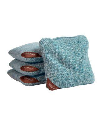 Herringbone Wool Aviator Cornhole Bags by ELAKAI