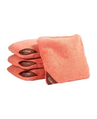 Herringbone Wool Aviator Cornhole Bags by ELAKAI