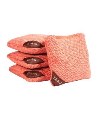 Herringbone Wool Aviator Cornhole Bags Above by ELAKAI