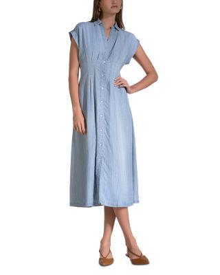 Cap Sleeve Midi Dress by ELAN