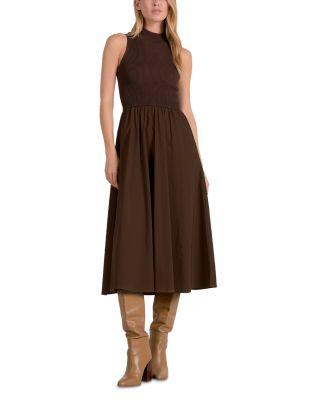 Mixed Media Midi Dress by ELAN