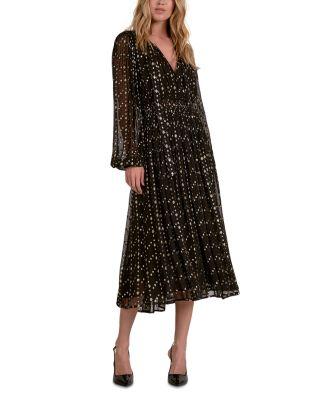Print Long Sleeve Dress by ELAN