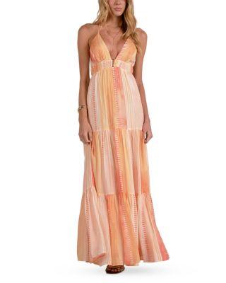 V Neck Maxi Dress Swim Cover-Up by ELAN