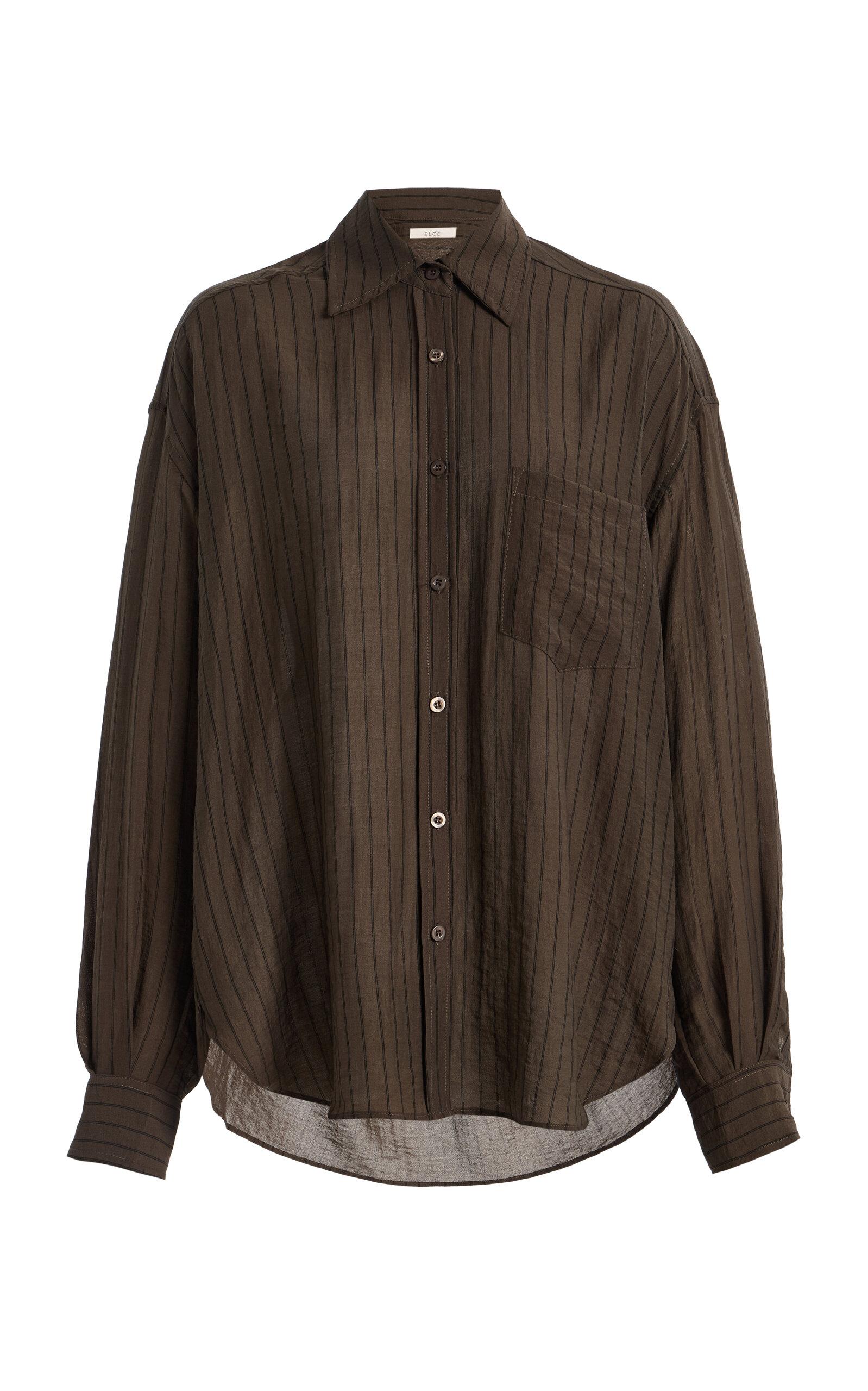 ELCE Remi Oversized Striped Shirt - Moda Operandi by ELCE