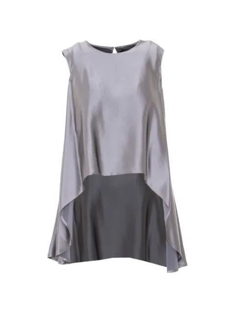 asymmetric round-neck top by ELEH