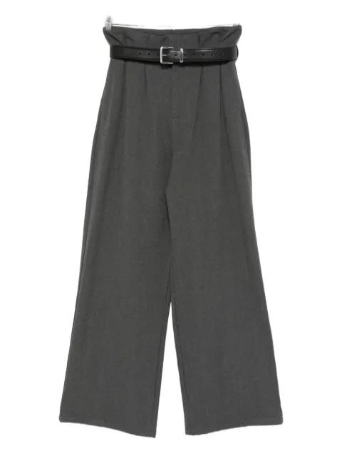 belted-waist trousers by ELEH