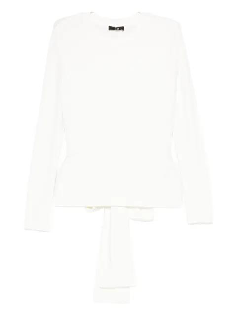 bow-embellished jumper by ELEH