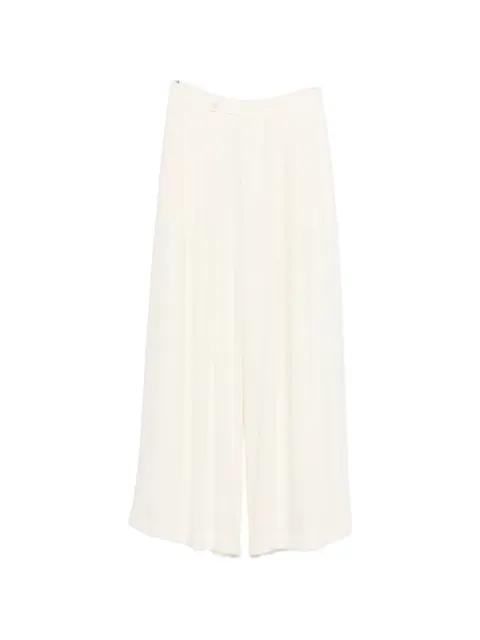 button pleated tailored trousers by ELEH