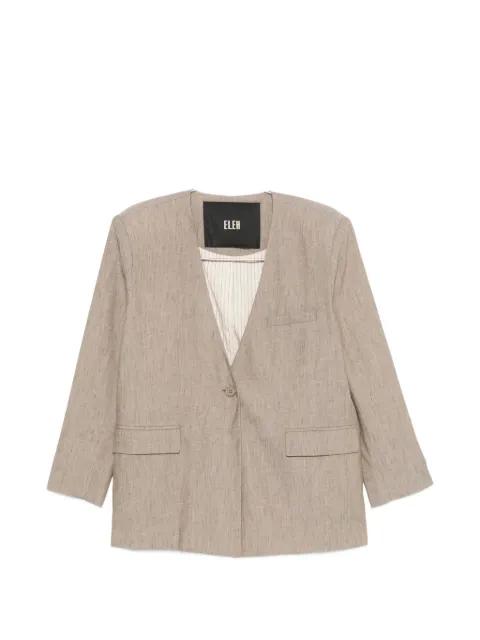 collarless single-breasted blazer by ELEH