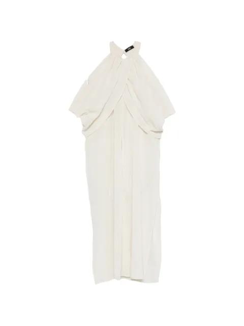 draped halterneck top by ELEH