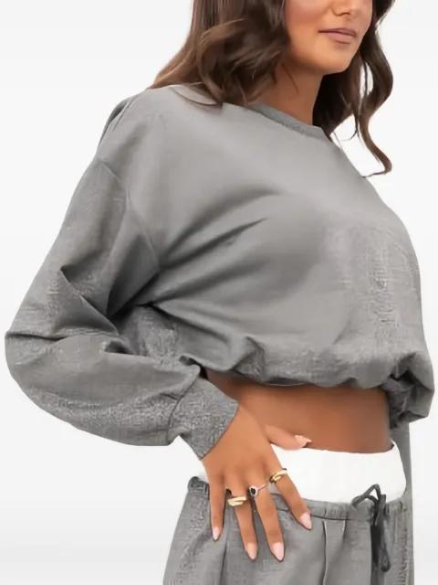 glitter cinched-waist sweater by ELEH