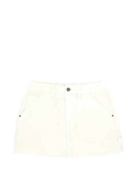 hammer-loop denim mini skirt by ELEH