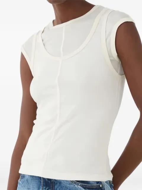 layered-design round-neck top by ELEH