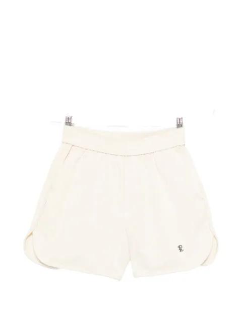 logo-embroidered shorts by ELEH