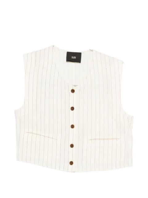 pinstripe button jacket by ELEH