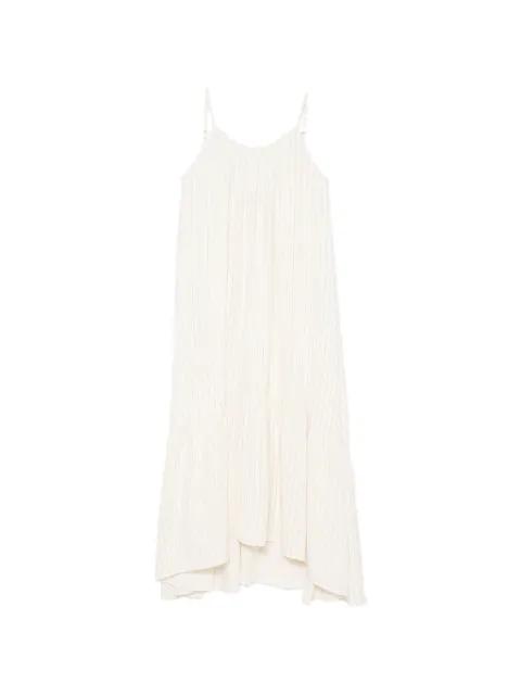 pinstriped asymmetric dress by ELEH