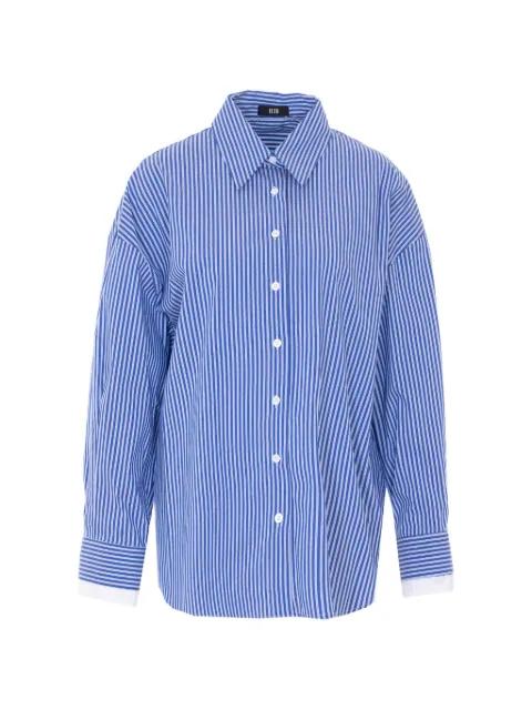striped polo-collar shirt by ELEH