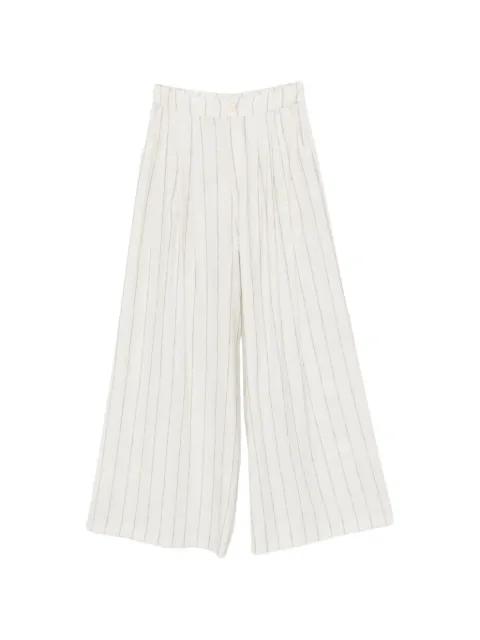 striped wide-leg trousers by ELEH