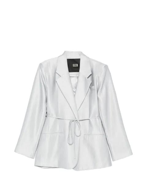 tie-belt blazer by ELEH